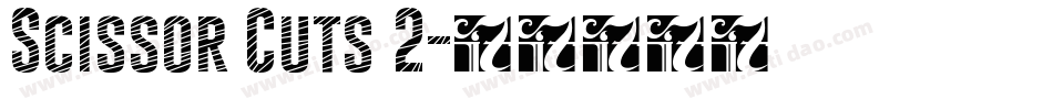 Scissor Cuts 2字体转换